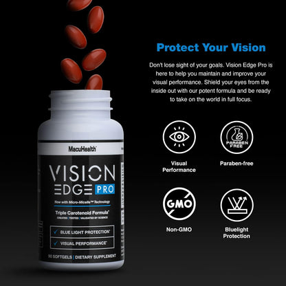Eye Supplement for Athletes | Performance Vision Support | 90 Softgels