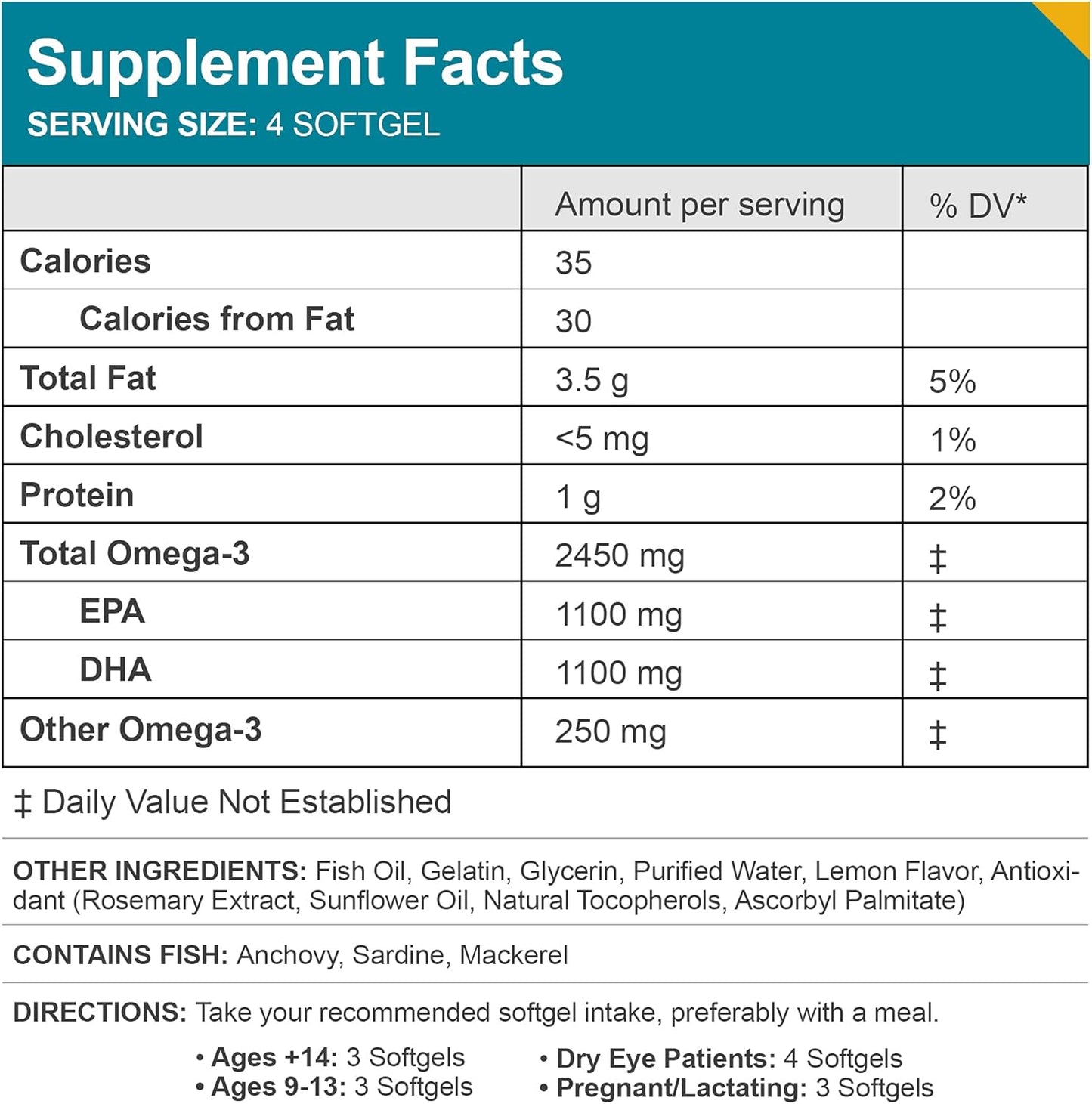 MacuHealth® Omega-3 Eye & Brain Health Supplement | 120 Softgels