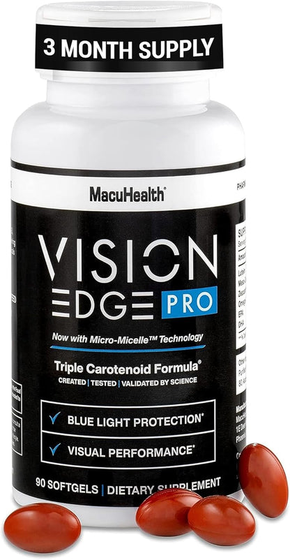 Eye Supplement for Athletes | Performance Vision Support | 90 Softgels