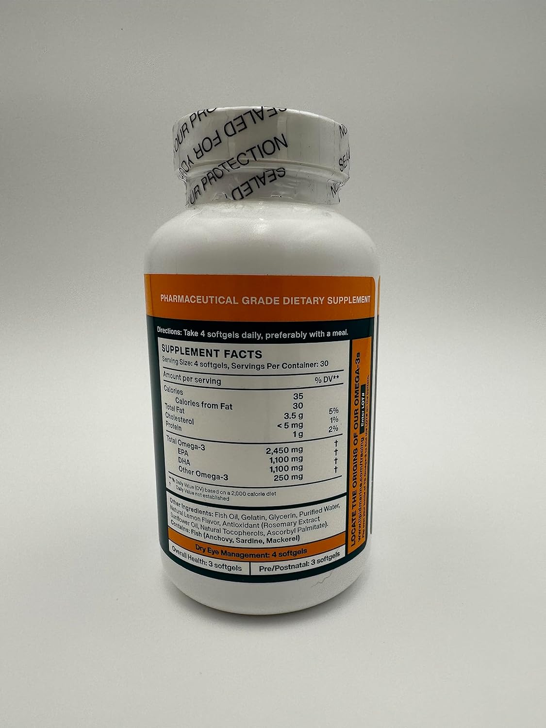 MacuHealth® Omega-3 Eye & Brain Health Supplement | 120 Softgels